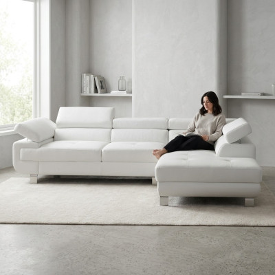Sofá de esquina Sofá Sofá Salón Conjunto Tapizado Esquina Sofá cama Función de cama