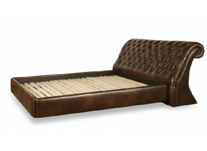 Chesterfield Gran Cama cama tapizada cama doble Cama real antigua noble NUEVA