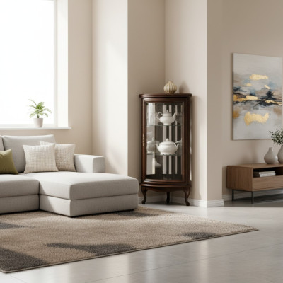 Clásica vitrina armario Muebles italianos Vitrina Vitrinas W-W-NM