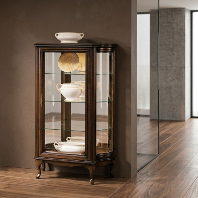 Vitrina clásica Armario Muebles italianos Vitrina Vitrinas Nuevo WW3-4
