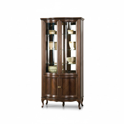Vitrina clásica Armario Muebles italianos Vitrina Expositora Vitrinas Nuevo W-W2L