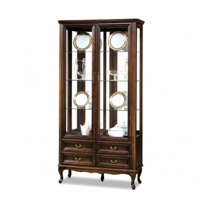 Clásico armario vitrina italiano Muebles vitrina Vitrina Nueva W-W2