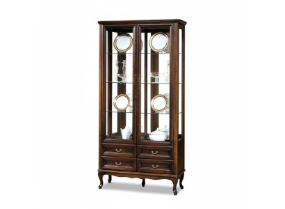 Clásico armario vitrina italiano Muebles vitrina Vitrina Nueva W-W2