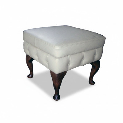 Taburete Chesterfield Taburete auxiliar Otomana Sofá Cuero Tela Textil Asiento Nuevo