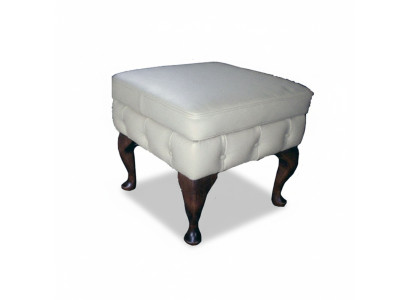 Taburete Chesterfield Taburete auxiliar Otomana Sofá Cuero Tela Textil Asiento Nuevo