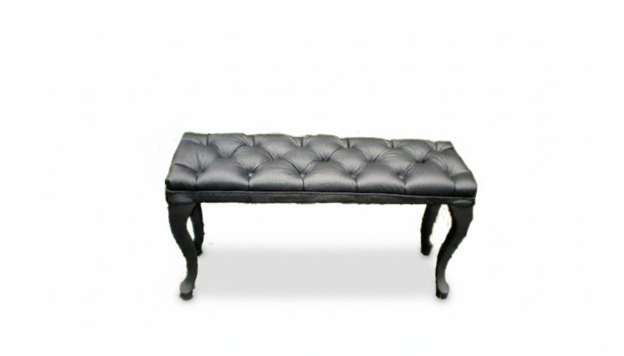 Chesterfield Taburete Mesa auxiliar Otomana Sofá Cuero Tela Textil Auxiliar