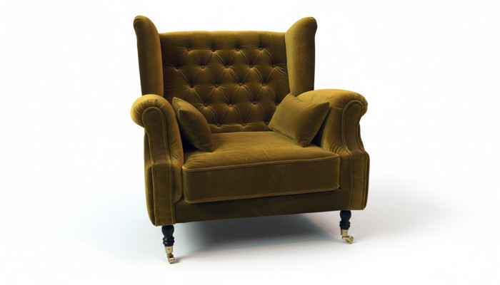Chesterfield sillón de orejas sofá relax tapizado sofá de diseñador Liverpool