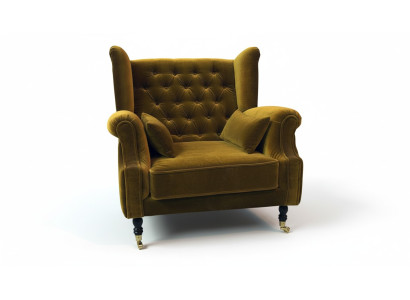 Chesterfield sillón de orejas sofá relax tapizado sofá de diseñador Liverpool