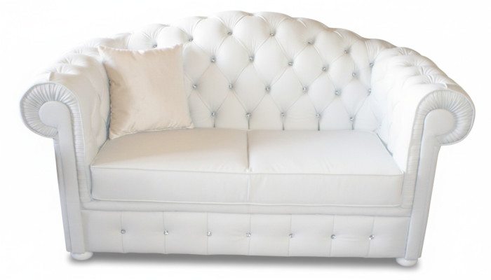 Chesterfield de 3 plazas con función de cama Sofá Sofá conjunto de tapizado ¡Nuevo!
