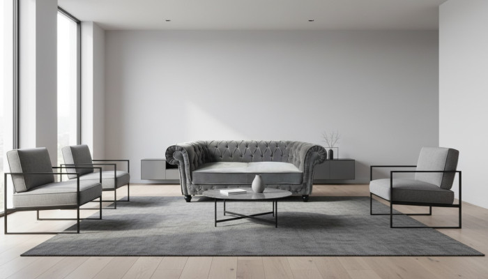 Sofá Chesterfield Sofá Sofá Tapizado Diseñador de 3 plazas Conjunto Sofás Nuevo CHESTER 2