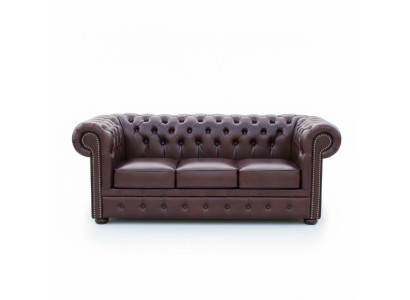 Sofá Chesterfield Tapizado 3 Plazas Sofá Clásico Conjunto Nuevo