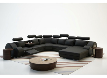 Sofá Diseñador Salón en forma de U Sofá Esquinero Conjunto de Tapizados Sofá de Esquina