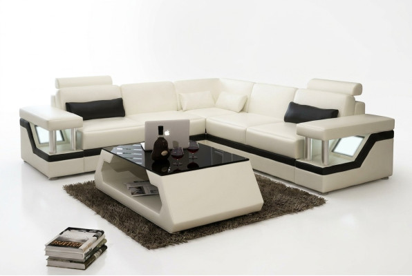 Mueble de salón en forma de esquina, sofá, sofá, sofá rinconero, conjunto de asientos acolchados de cuero.