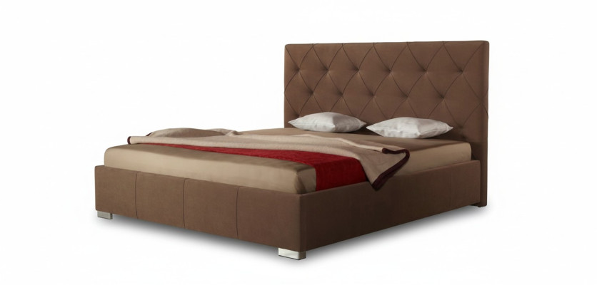 Diseñador cama doble acolchada cama cama dormitorio cama matrimonial cama de cuero nueva 2700