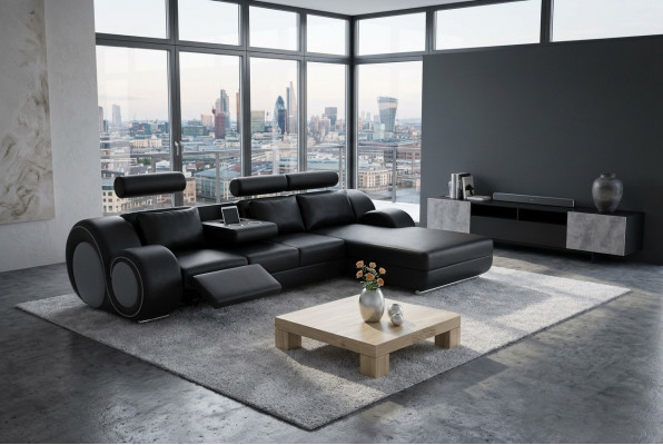Conjunto de diseño Sofá de esquina con chaise longue Sofá Sofá tapizado Sofá de cuero Sofás Nuevo