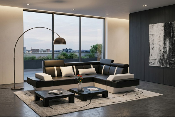 Conjunto de salón de diseño sofá rinconera Nuevo Sofá Sofá Tapizado Sofá de Cuero Sofá Suite