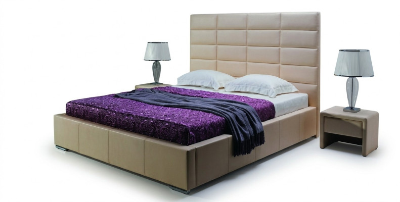 CAMA DISEÑADOR CAMA TAPIZADA CAMA MATRIMONIAL CAMA DOBLE MINI-MAXI 2101