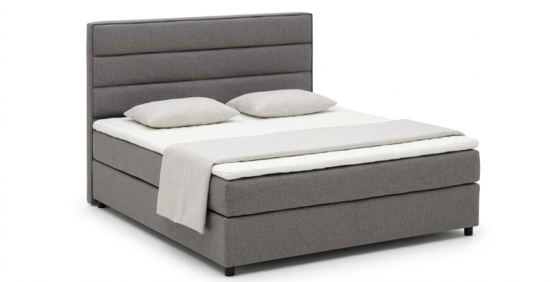 Textil de cama Continental Boxspring. Camas acolchadas de altas cuero dobles.