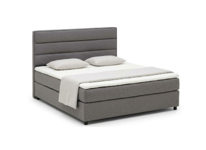 Textil de cama Continental Boxspring. Camas acolchadas de altas cuero dobles.