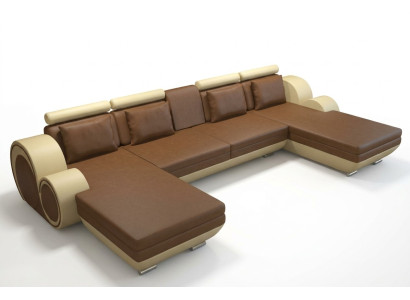 Conjunto de salón Sofá Acolchado Sofá Asiento Rincón Esquina Conjunto de salón BERLÍN