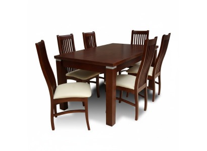 Mesa de comedor + 6 sillas para conjunto de comedor Grupo de comedor Mesa clásica Nueva