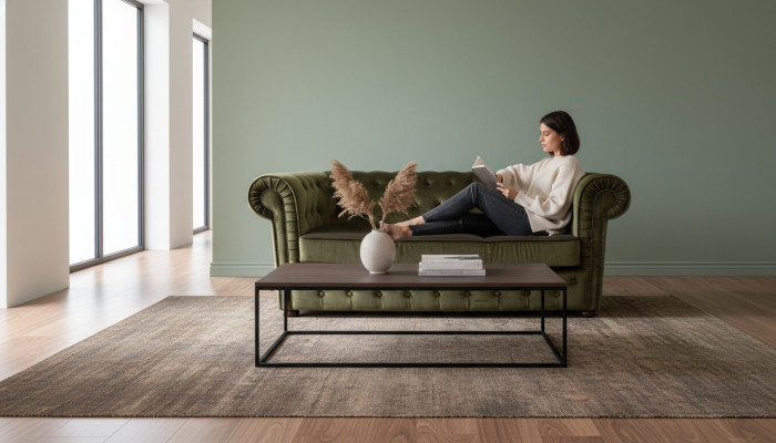 Chesterfield Sofá de terciopelo de tela Sofá Set Diseñador Sofá Juego de tapicería Nuevo