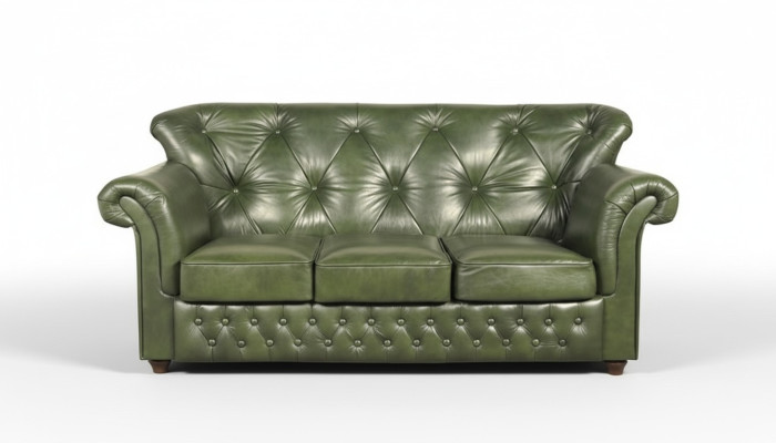 Chesterfield Muebles Sofá XXL Sofás Tapizados Diván Conjunto Cuero Textil Tela Nuevo