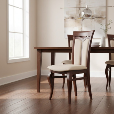 Madera maciza de verdad Trabajo manual Sillas clásicas Silla Silla de comedor Modelo Mi2.