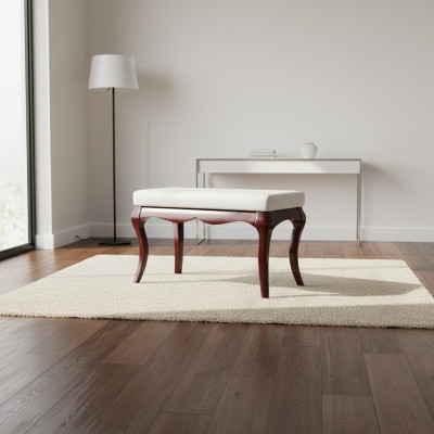 Taburete Banco Original Milano Textil Hecho a mano verdadera Madera maciza Madera maciza MI-Bank