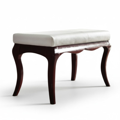 Taburete Banco Original Milano Textil Hecho a mano verdadera Madera maciza Madera maciza MI-Bank