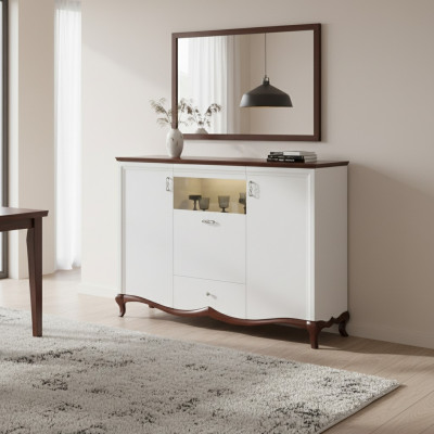 XXL Mueble de bar de diseño Vitrina Cómoda Armario Grande Nuevo Gabinete de cajones MIKBD