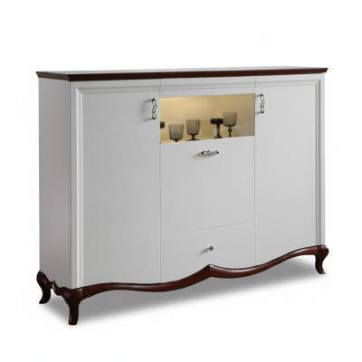 XXL Mueble de bar de diseño Vitrina Cómoda Armario Grande Nuevo Gabinete de cajones MIKBD