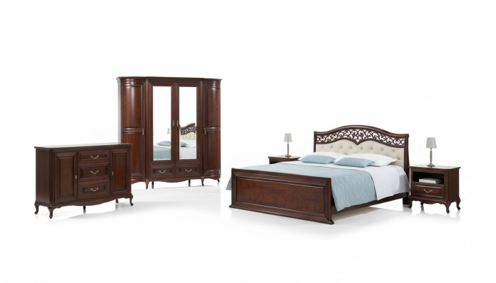 Cama doble clásica de alta calidad de diseñador Chesterfield de cuero completo.