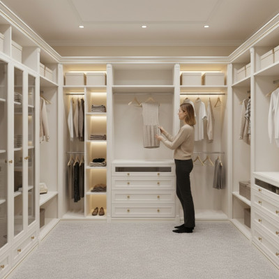 Elemento modelo V2D-10 para armario empotrado guardarropa Muebles italianos