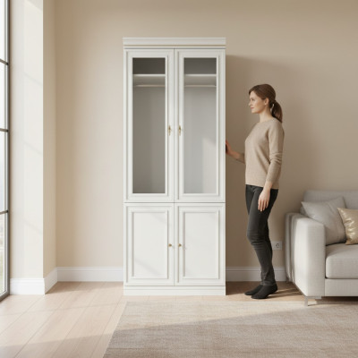 Modelo de elemento V2D-02 para armario empotrado ropero Muebles italianos