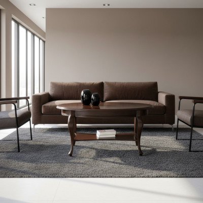 Mesa de centro clásica de madera maciza Mesa de centro Mesa Mesas Nueva - Modelo V-6