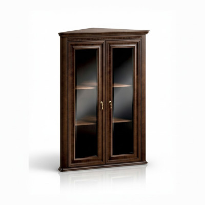 Vitrina clásica Vitrina esquinera Gabinete esquinero Esquina Vitrinas - Modelo V-WN Vitrina