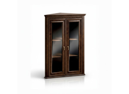 Vitrina clásica Vitrina esquinera Gabinete esquinero Esquina Vitrinas - Modelo V-WN Vitrina