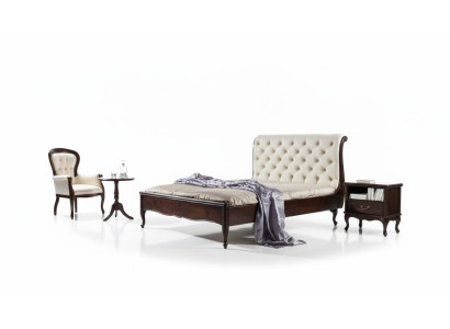 Cama Chesterfield cama doble cuero real camas tapizadas con Swarovski posible.