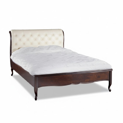Cama Chesterfield, camas, cama doble, cama matrimonial, muebles italianos, madera, cuero, textil.