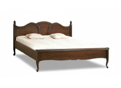 Cama clásica Cama doble Camas Cuero Textil Estilo antiguo genuino Madera