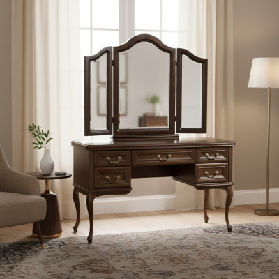 Espejo plegable clásico, mesa de maquillaje, espejo de diseñador de muebles italianos W-Tl.