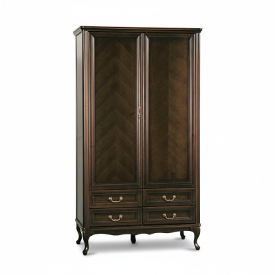 Armario Italiano de madera estilo antiguo de madera maciza clásica.