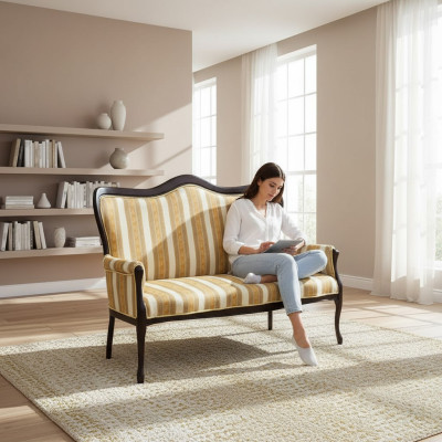 Sofá clásico Muebles italianos Sofás Chesterfield Conjunto de sofás W-Sofa2