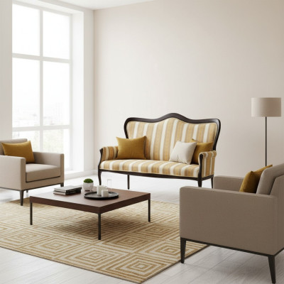 Sofá clásico Muebles italianos Sofás Chesterfield Conjunto de sofás W-Sofa2
