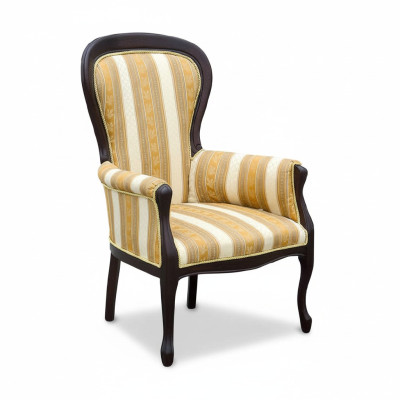 Clásico sillas tapizado textil tela cuero sillón silla real - Modelo W1