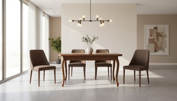 MESAS CLÁSICAS MESA DE COMEDOR MESA DE COMEDOR DE MADERA REAL Muebles italianos - ZB-7