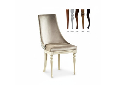 Silla clásica Silla vintage Silla de comedor Biedermeier Royal Design TO-U1