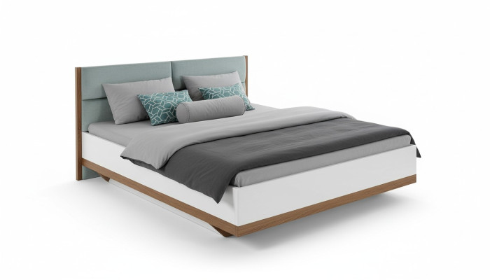 Cama clásica Cama matrimonial Cama doble Cama de madera Cama de campo - Modelo CM-B4