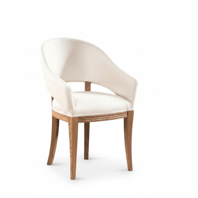 Silla tapizada de diseñador clásico Sillas tapizadas TExtil de cuero tela CM-U2